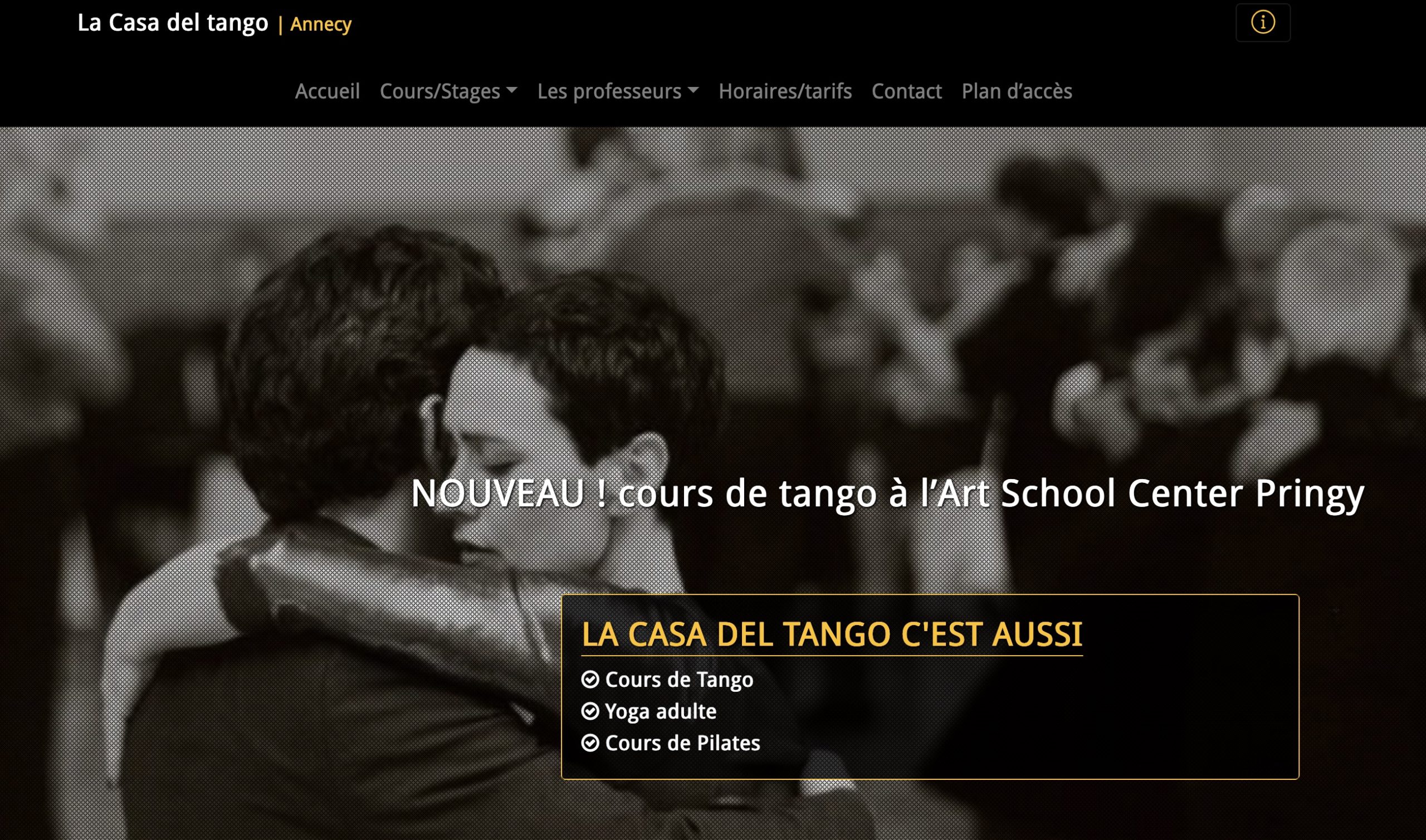 La Casa del Tango - Annecy - home page