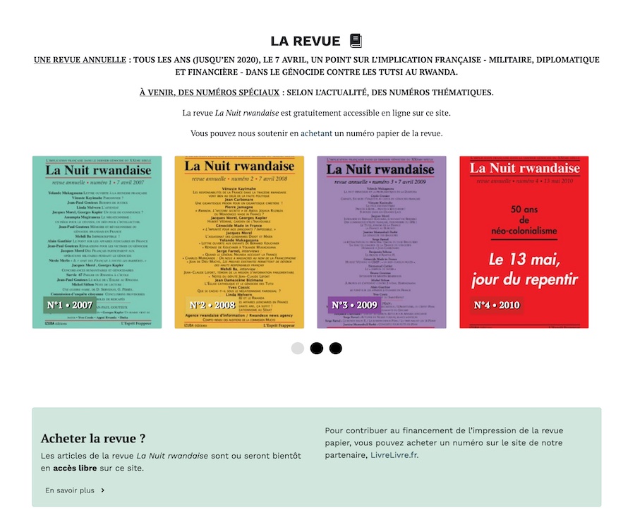 Revue La Nuit rwandaise (site internet)